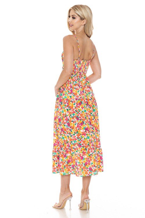 Women Floral Maxi Dress - Demented Sisters