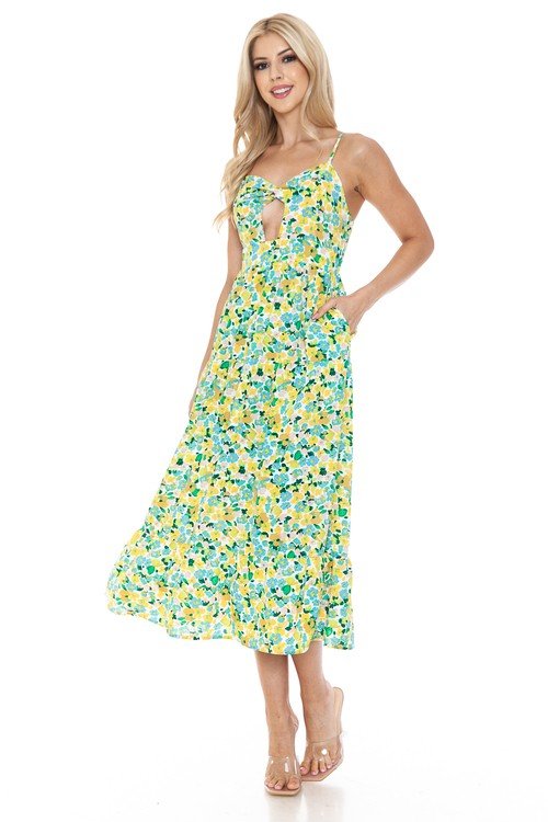 Women Floral Maxi Dress - Demented Sisters