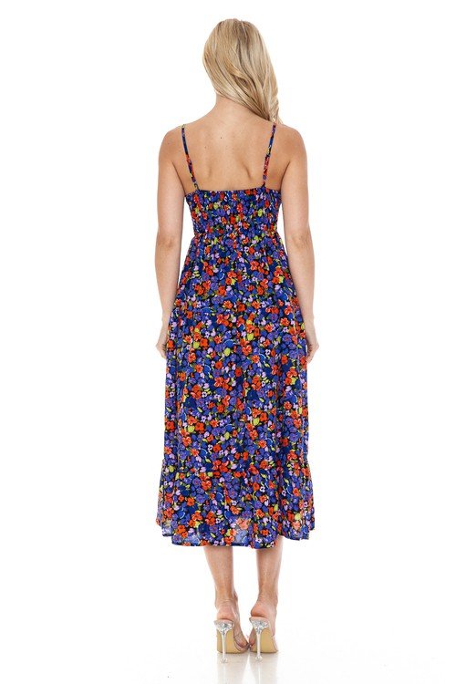 Women Floral Maxi Dress - Demented Sisters