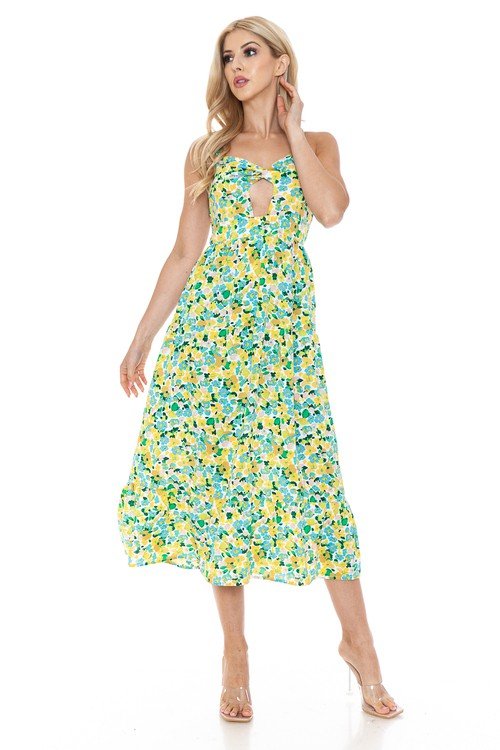 Women Floral Maxi Dress - Demented Sisters