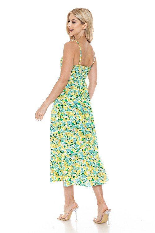 Women Floral Maxi Dress - Demented Sisters