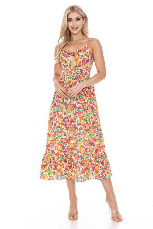 Women Floral Maxi Dress - Demented Sisters
