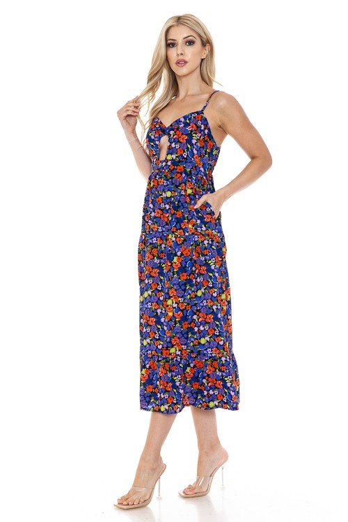 Women Floral Maxi Dress - Demented Sisters
