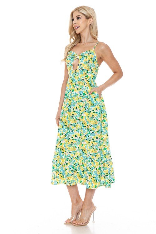 Women Floral Maxi Dress - Demented Sisters