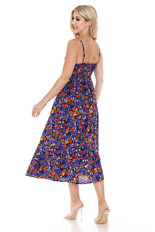 Women Floral Maxi Dress - Demented Sisters