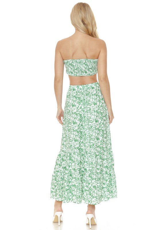 Women's Floral Skirt and TOP Set - Demented Sisters