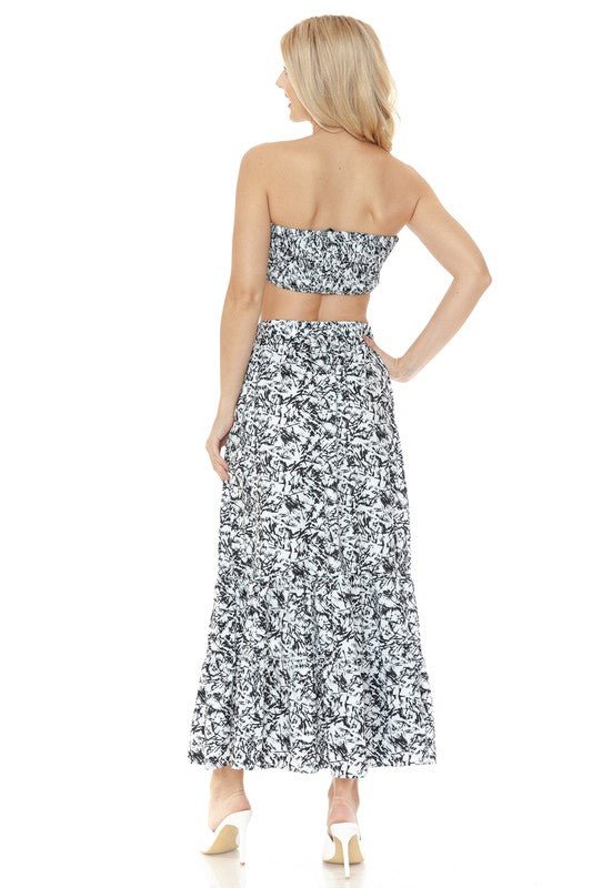 Women's Floral Skirt and TOP Set - Demented Sisters