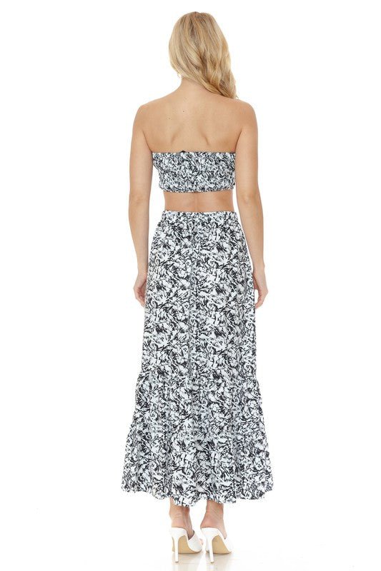 Women's Floral Skirt and TOP Set - Demented Sisters