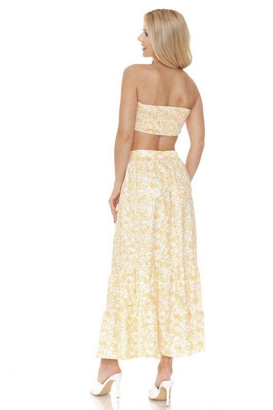 Women's Floral Skirt and TOP Set - Demented Sisters