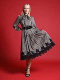 Women's Leopard Silk Casual Dress - Demented Sisters