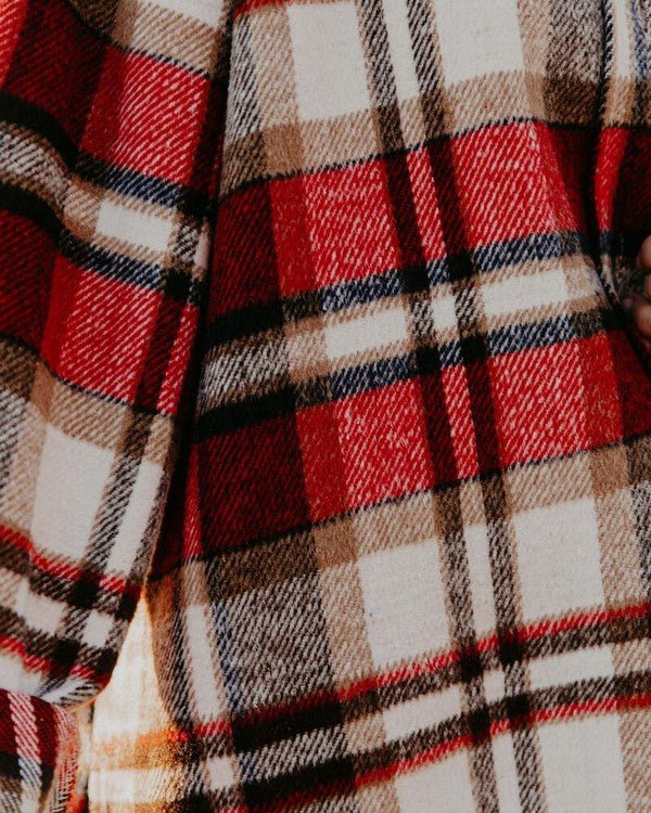 Women's Plaid Shacket - Demented Sisters