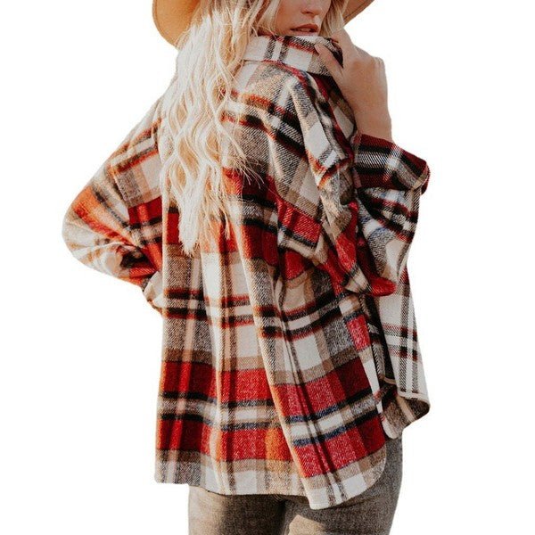 Women's Plaid Shacket - Demented Sisters