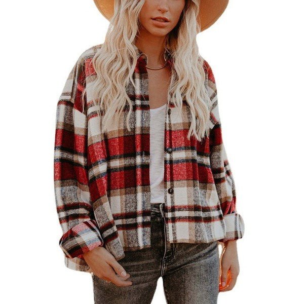Women's Plaid Shacket - Demented Sisters