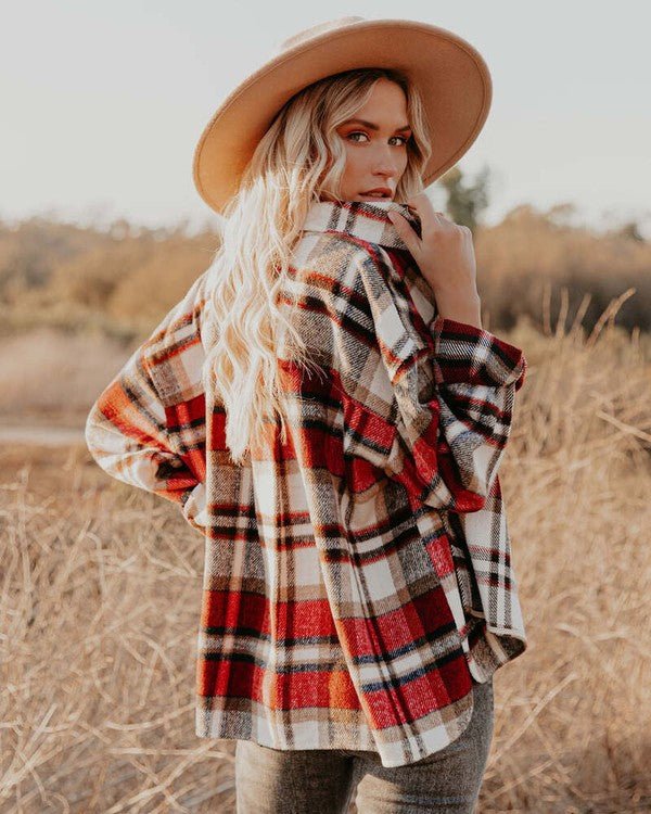 Women's Plaid Shacket - Demented Sisters