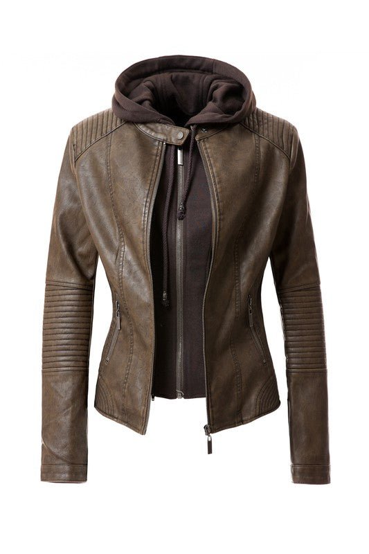 Women's PU Jacket - Demented Sisters