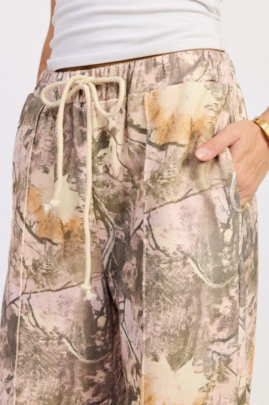 WOODLAND CAMO SWEATPANTS - Demented Sisters