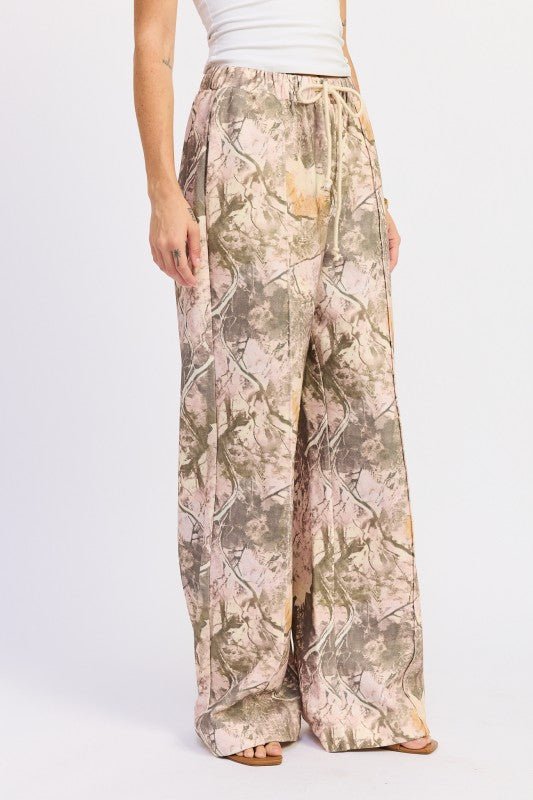 WOODLAND CAMO SWEATPANTS - Demented Sisters