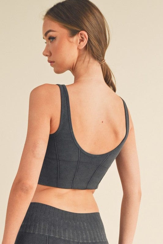 Women's Ultra - Comfort Ribbed Sports Bra - Demented Sisters