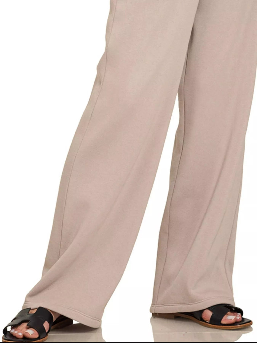 Zenana Fleece Sweatpant with Pockets - Demented Sisters