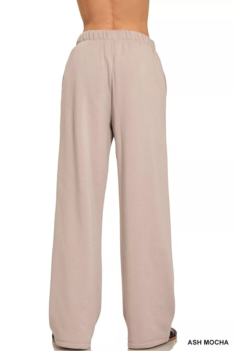 Zenana Fleece Sweatpant with Pockets - Demented Sisters